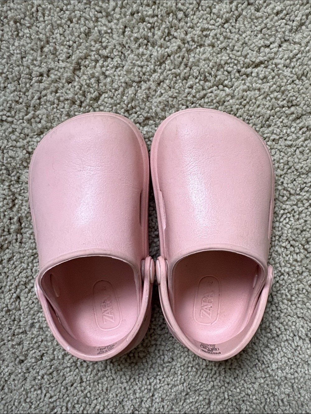 Zara Kids Blush Pink Slip-On Clogs-toddler size 6